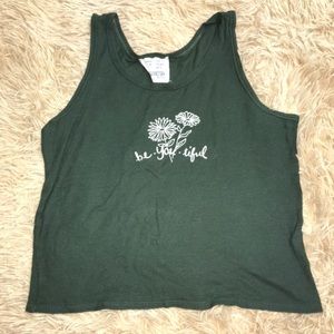 Green tank top